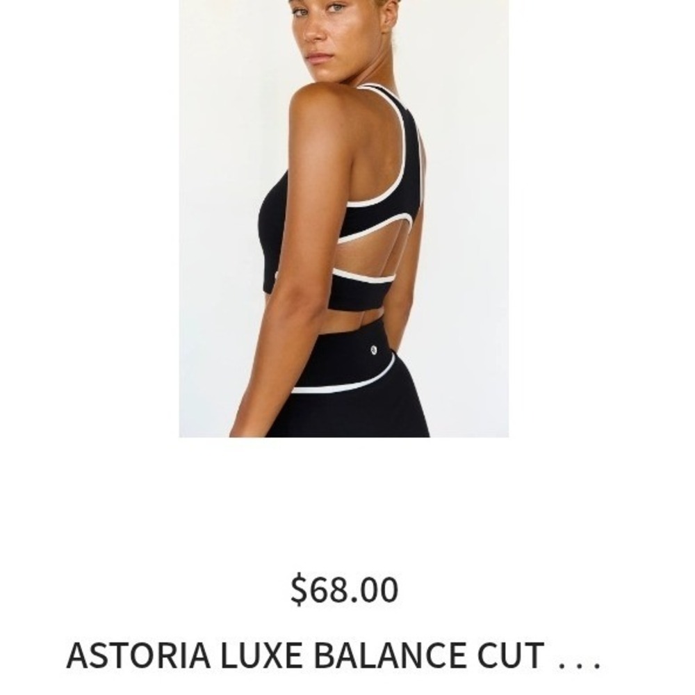 ASTORIA ACTIVEWEAR Sports Bra Womens Large Black Excellent High Neck‎ Racerback - Picture 8 of 8